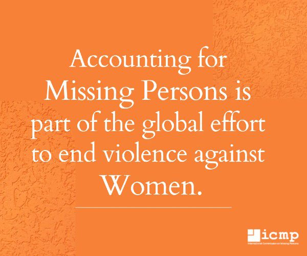 Read more about the article Тражење несталих особа је део глобалног настојања да се заустави насиље над женама